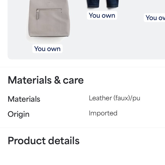 Fiorelli faux leather Gray Textured/pebbled Backpack - see all pictures! main image 6
